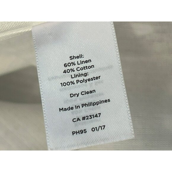 Talbots Women's Plus Size Black White Gingham Linen Blend Blazer 24W Summer NWOT - Picture 5 of 5